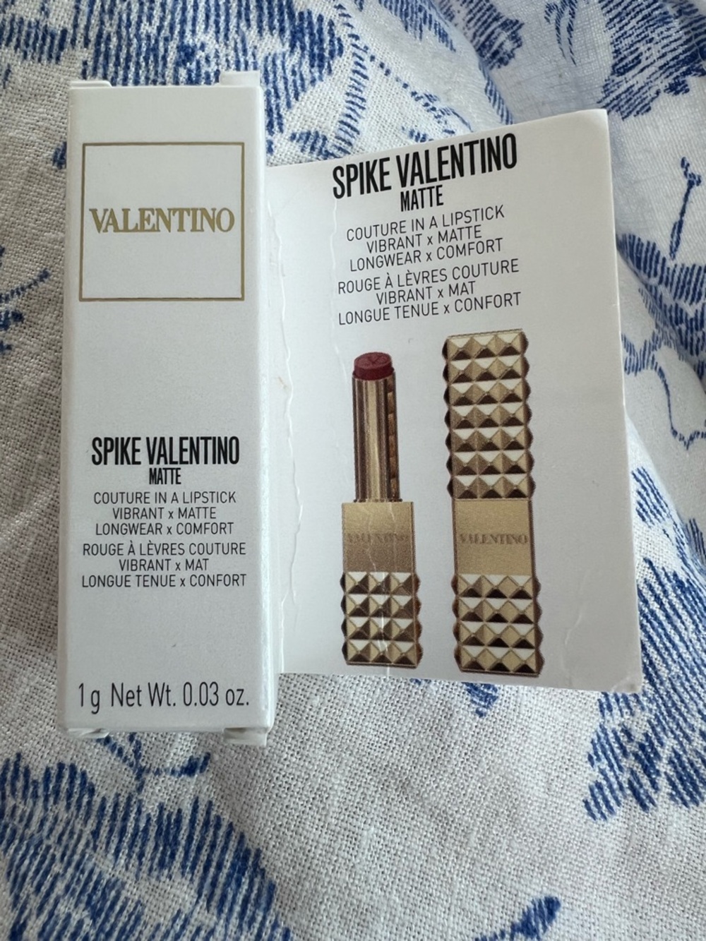 NEW in box Valentino Spike Matte Lipstick 134R Couture in the Streets Mini